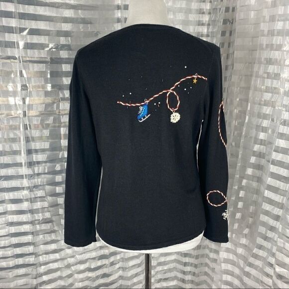 Vintage Black Ugly Christmas Sweater - Picture 6 of 8